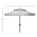 Parasol double toit SAFAVIEH Outdoor Kjerstin Valance 9 pieds
