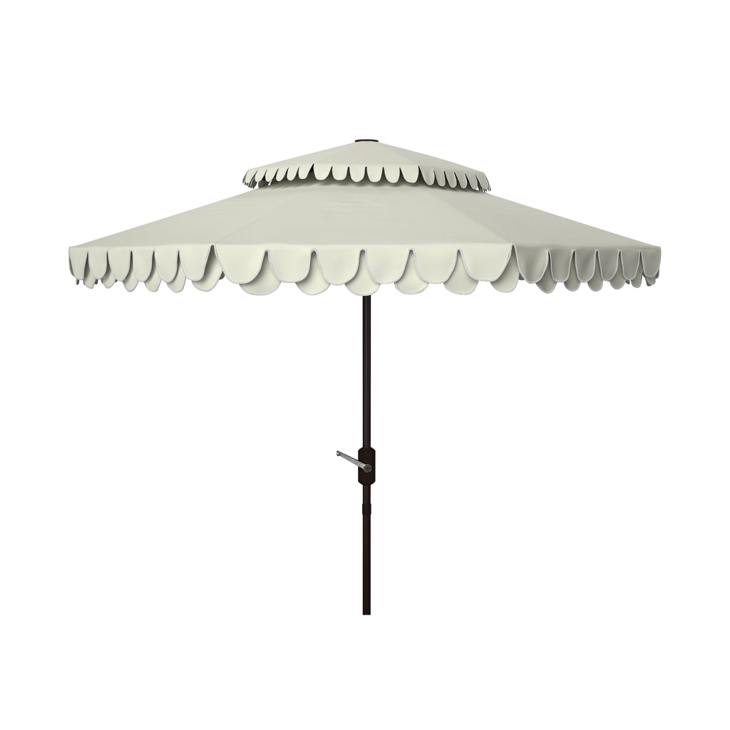 Parasol double toit SAFAVIEH Outdoor Kjerstin Valance 9 pieds