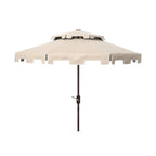 Parasol de marché double SAFAVIEH Outdoor Livia 9 pieds, base non incluse