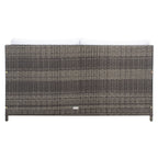 Lit de repos d'extérieur SAFAVIEH Taniyah en osier avec oreiller et coussins - 53 L x 28 P x 62 H