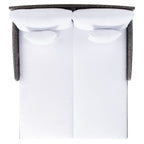 Lit de repos d'extérieur SAFAVIEH Taniyah en osier avec oreiller et coussins - 53 L x 28 P x 62 H