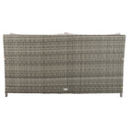 Lit de repos d'extérieur SAFAVIEH Taniyah en osier avec oreiller et coussins - 53 L x 28 P x 62 H