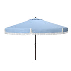 Parasol d'extérieur à manivelle SAFAVIEH Ronette Fringe de 9 pieds