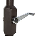 Parasol d'extérieur rectangulaire SAFAVIEH Zariah 6'x10' avec cantonnière