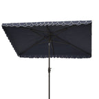 Parasol d'extérieur rectangulaire SAFAVIEH Zariah 6'x10' avec cantonnière