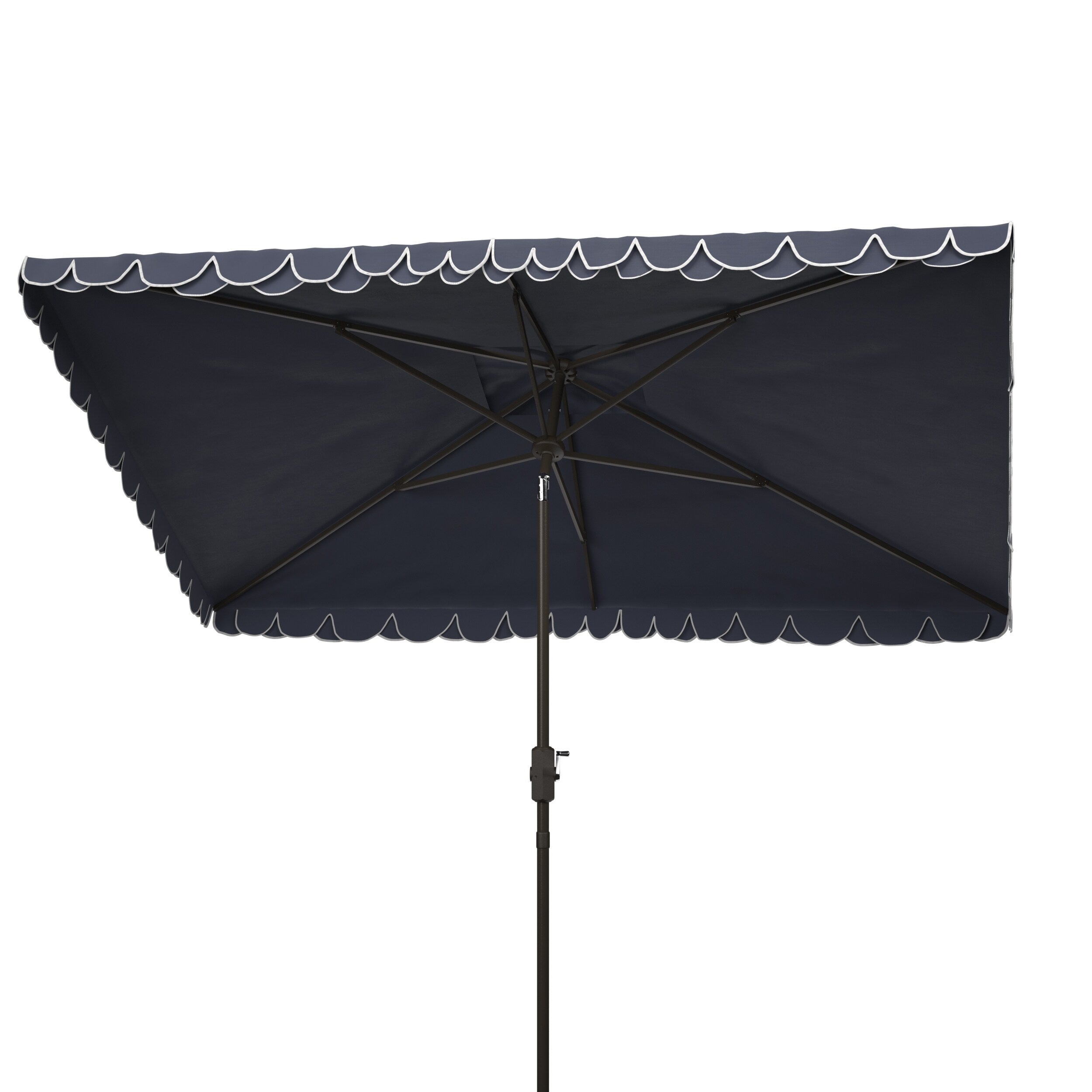 Parasol d'extérieur rectangulaire SAFAVIEH Zariah 6'x10' avec cantonnière