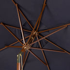 Parasol d'extérieur en bois SAFAVIEH Zlatana de 2,7 m