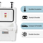 Glacière portable SKTAKOL 16 litres, anti-fuite, 24 canettes de glace - Voir les détails