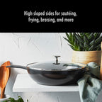 Poêle quotidienne en fonte STAUB de 2,9 pintes avec couvercle en verre