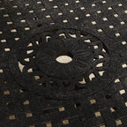 Ensemble de salle à manger d'extérieur en aluminium bronze Sanibel 7 pièces avec table à manger ovale de 72 pouces et six fauteuils par Homestyles