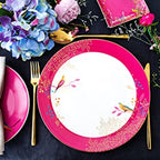 Service de table 12 pièces Sara Miller London Chelsea - 11 assiettes plates, 8 assiettes à dessert, 6 bols