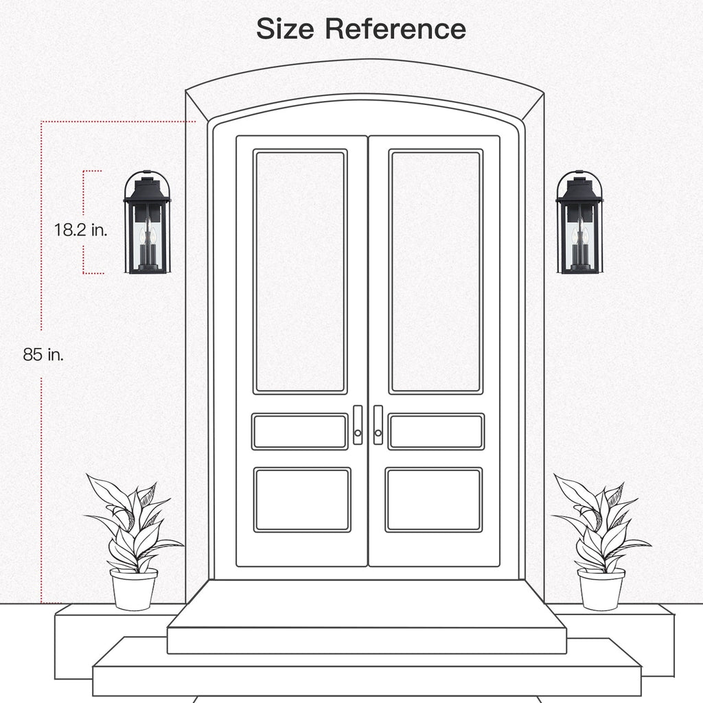 Applique murale d'extérieur Brits Black