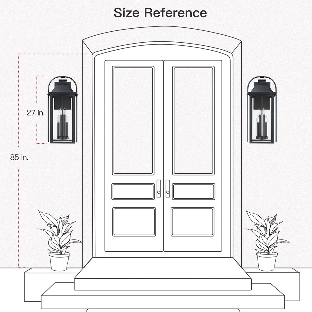 Applique murale d'extérieur Brits Black