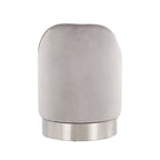 Tabouret de coiffeuse pivotant en velours Silver Orchid Corday