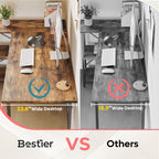 Petit bureau en L avec étagères de rangement Bureau d'ordinateur d'angle