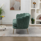 Petit canapé deux places Mini Room avec pieds en métal doré - 2 places