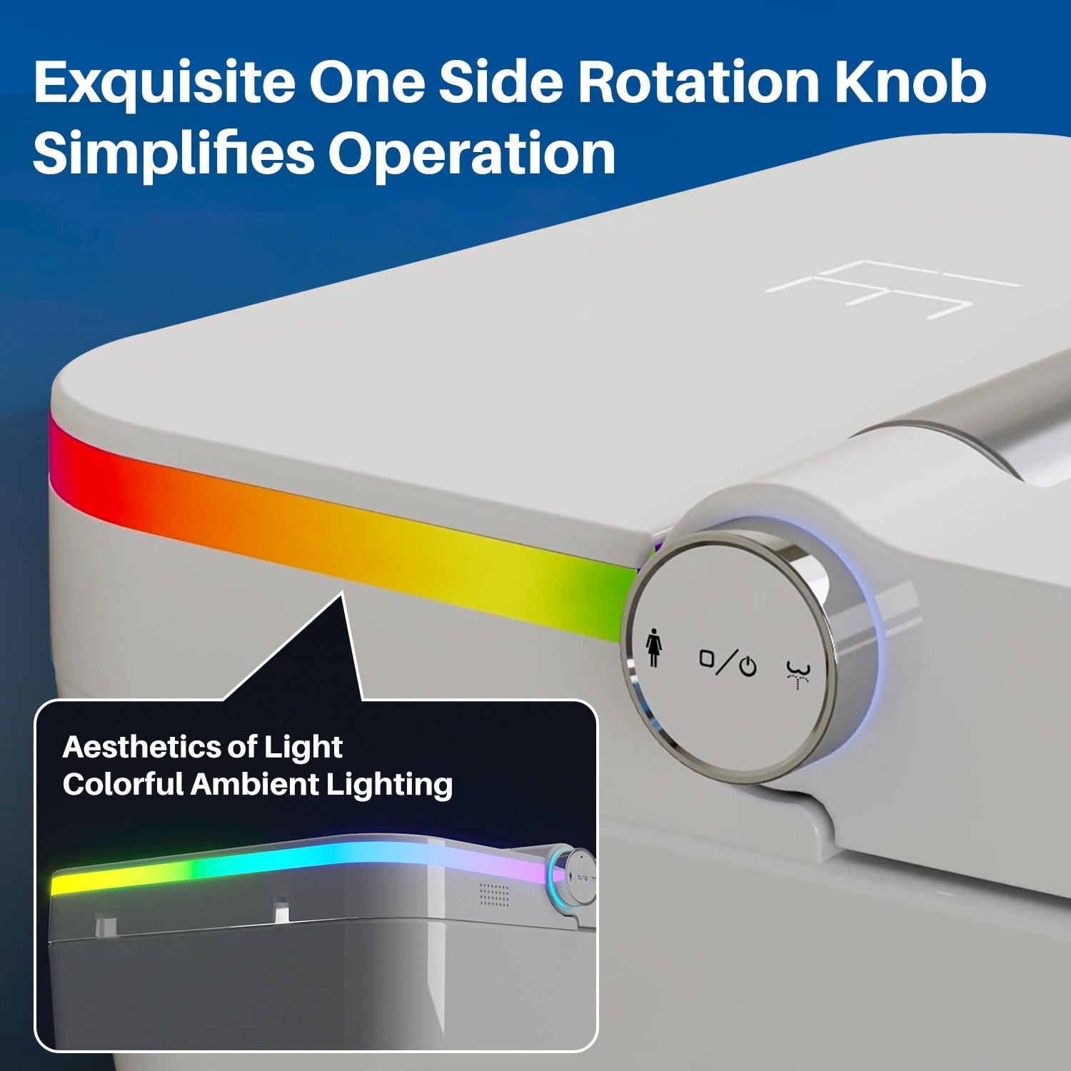 Toilettes intelligentes, toilettes bidet monobloc pour salles de bains, toilettes allongées modernes avec eau chaude, double chasse d'eau automatique, fonctionnement par capteur de pied