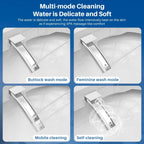 Toilettes intelligentes, toilettes bidet monobloc pour salles de bains, toilettes allongées modernes avec eau chaude, double chasse d'eau automatique, fonctionnement par capteur de pied