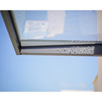 Auvent de porte et de fenêtre transparent gris Sophia de 3 pi