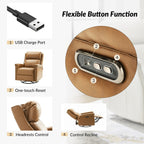 Ensemble de 2 fauteuils inclinables électriques pivotants et à bascule traditionnels Tobias par HULALA HOME