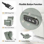 Ensemble de 2 fauteuils inclinables électriques pivotants et à bascule traditionnels Tobias par HULALA HOME