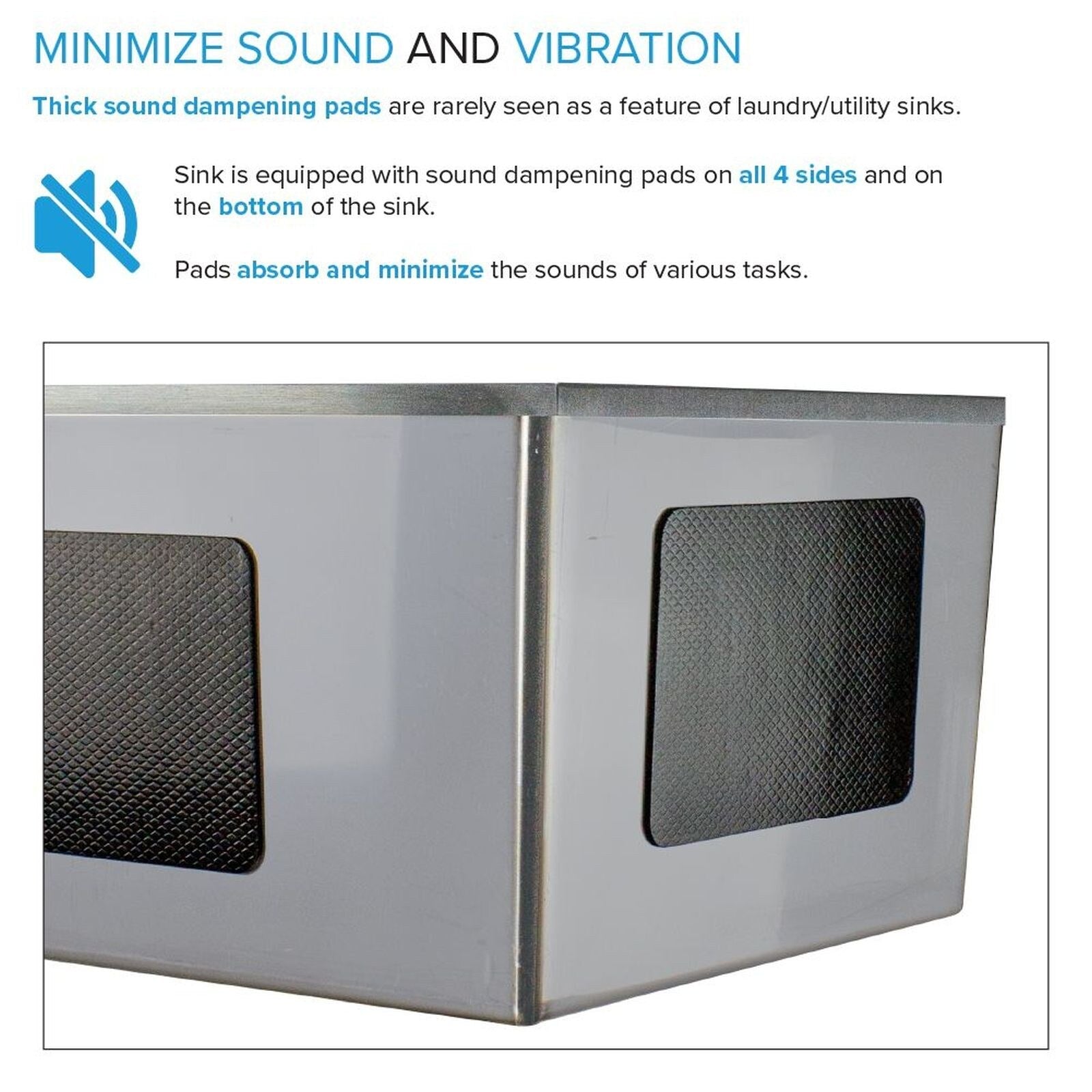 Évier de buanderie et lavabo en acier inoxydable Transolid EWS-2422S de 24 po de largeur x 22 po de profondeur x 35 po de hauteur - 24 po x 22 po