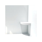 Siège de douche d'angle mural en surface solide Transolid Studio 14 po x 14 po - 14,5 x 14,25 x 3