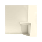 Siège de douche d'angle mural en surface solide Transolid Studio 14 po x 14 po - 14,5 x 14,25 x 3