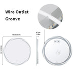 Miroir de salle de bain unique, grand et rétroéclairé à LED, sans scintillement