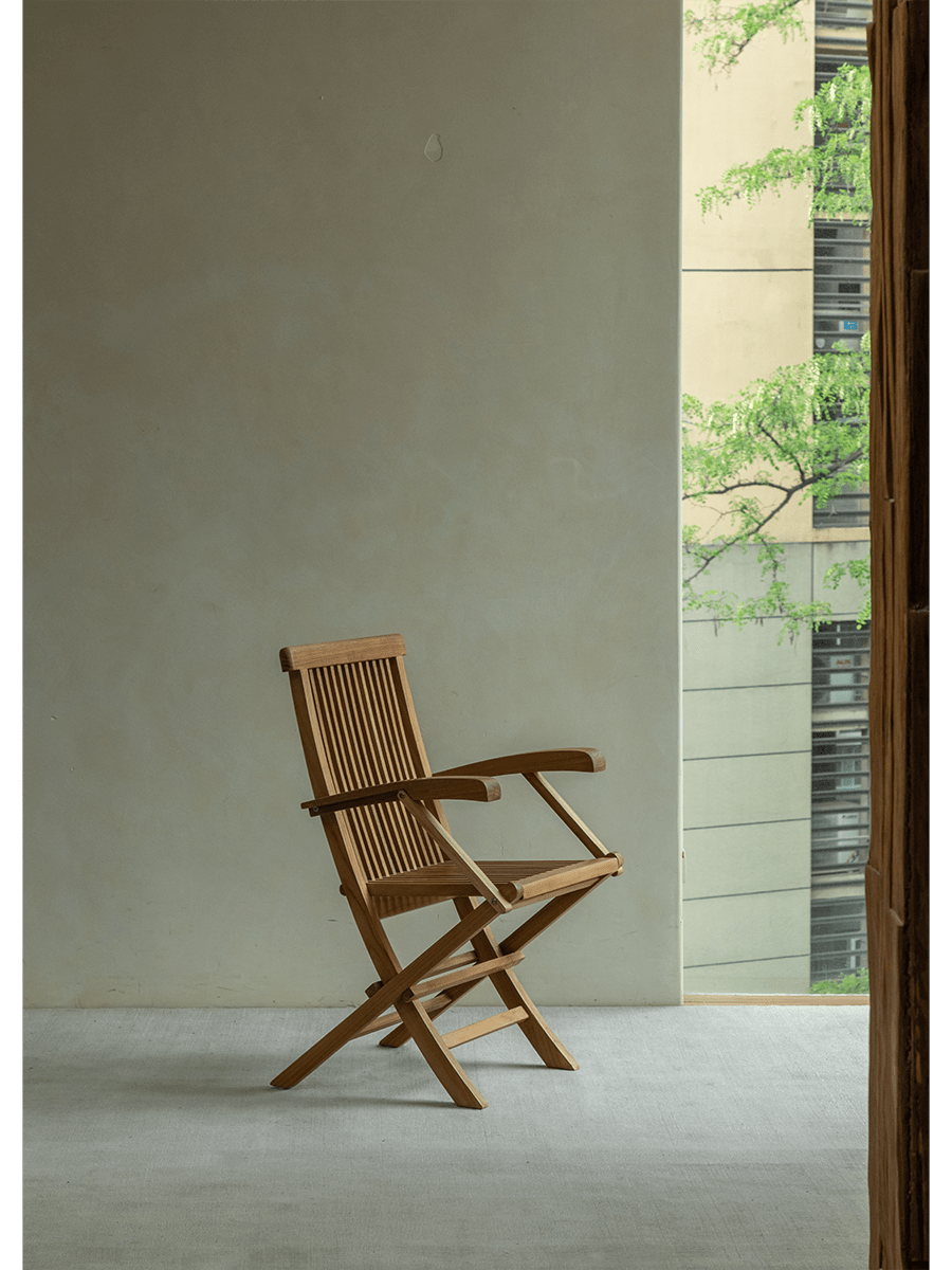 Chaise de salle à manger pliante d'extérieur