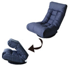 Ensemble de fauteuil inclinable rembourré sans accoudoirs avec pouf et appui-tête réglable