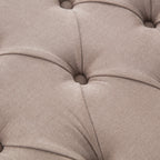 Banc de rangement rembourré, banc d'entrée avec dessus rabattable touffeté, 50,4 pouces