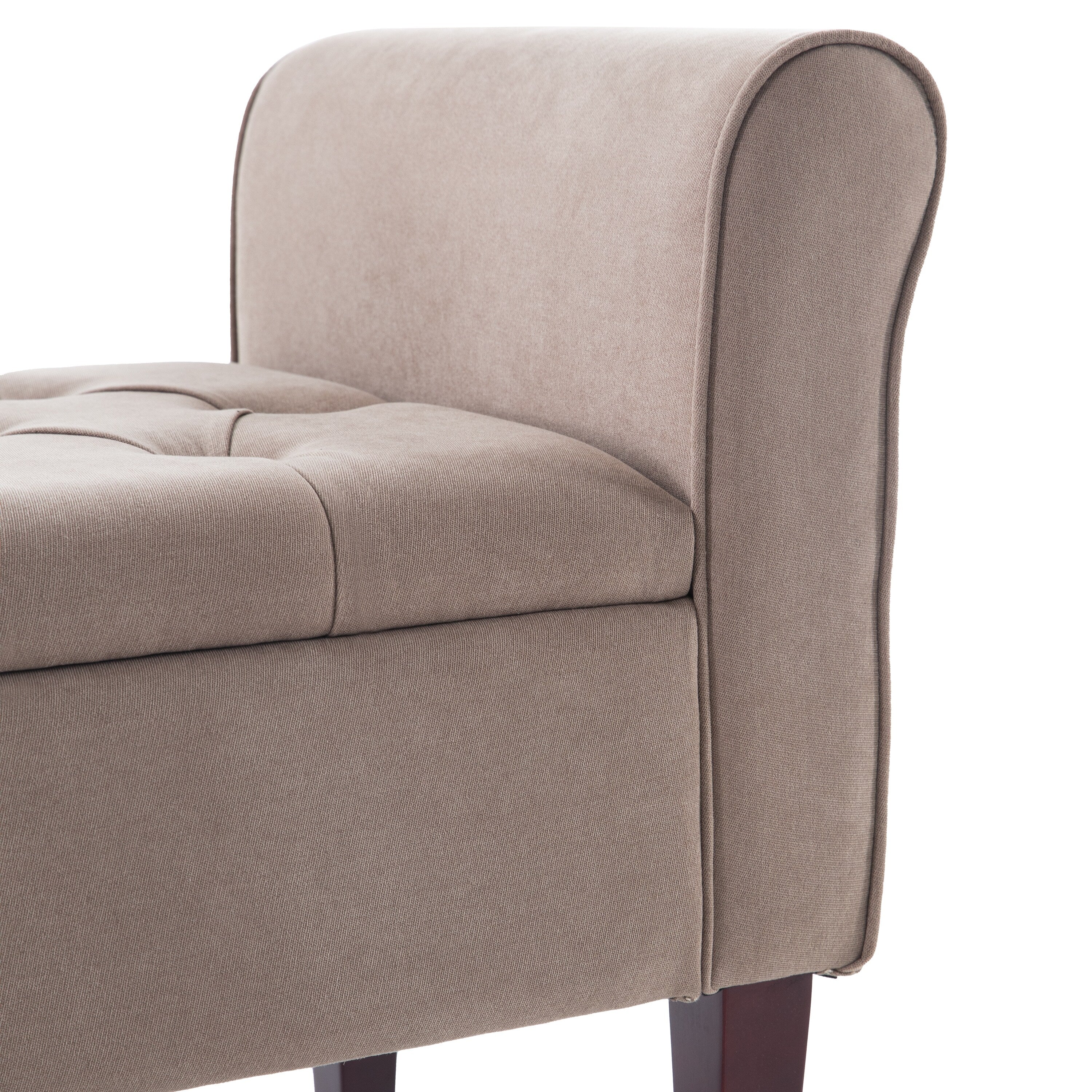 Banc de rangement rembourré, banc d'entrée avec dessus rabattable touffeté, 50,4 pouces