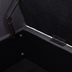 Banc de rangement rembourré, banc d'entrée avec dessus rabattable touffeté, 50,4 pouces