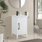 Meuble-lavabo simple Vanity Art 20, 24 ou 30 avec dessus en céramique