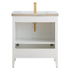 Meuble-lavabo simple Vanity Art 20, 24 ou 30 avec dessus en céramique