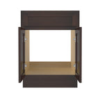 Meuble-lavabo simple en bois massif de 24 pouces de Vanity Art