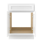 Meuble-lavabo simple en bois massif de 24 pouces de Vanity Art