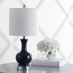 Lampe de table à LED Vermont 22 en verre/métal, blanche (lot de 2) par JONATHAN Y