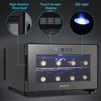 Refroidisseur de boissons polyvalent pour 8 bouteilles (46 à 66 °F) : design élégant et fonctionnement ultra-silencieux pour un usage domestique