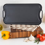 Poêle à griller/plancha réversible Viking Cast Iron 20 (pré-assaisonnée)