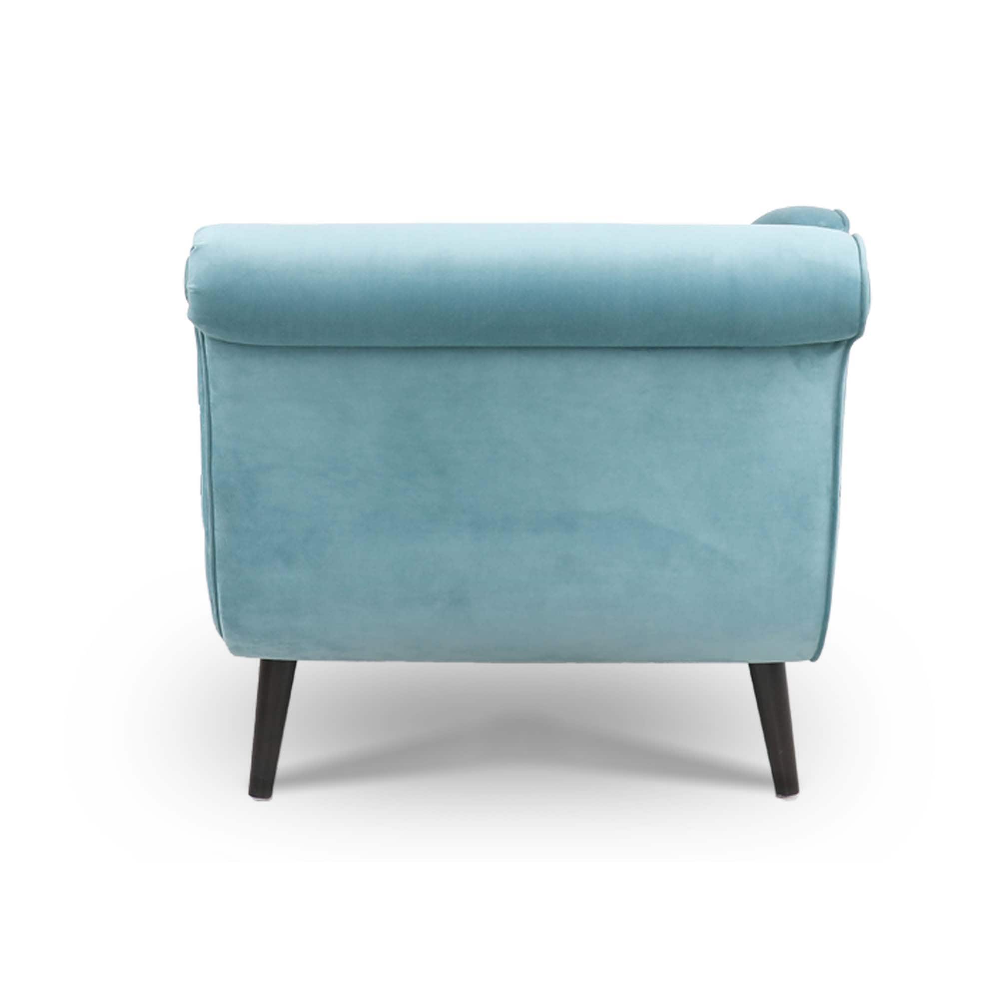 Chaise longue vintage avec accoudoirs en volutes par Christopher Knight Home