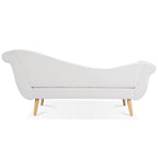 Chaise longue vintage avec accoudoirs en volutes par Christopher Knight Home