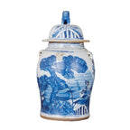 Pot de temple vintage à motif pin - Grand