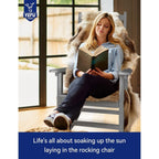 Chaise à bascule d'extérieur toutes saisons WINSOON, lot de 2