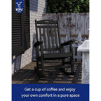 Chaise à bascule d'extérieur toutes saisons WINSOON, lot de 2