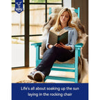 Chaise à bascule d'extérieur toutes saisons WINSOON, lot de 2