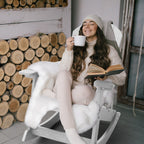 Chaise à bascule d'extérieur toutes saisons WINSOON, lot de 2