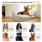 WOWMAX Lit orthopédique imperméable en mousse pour chien de grande taille