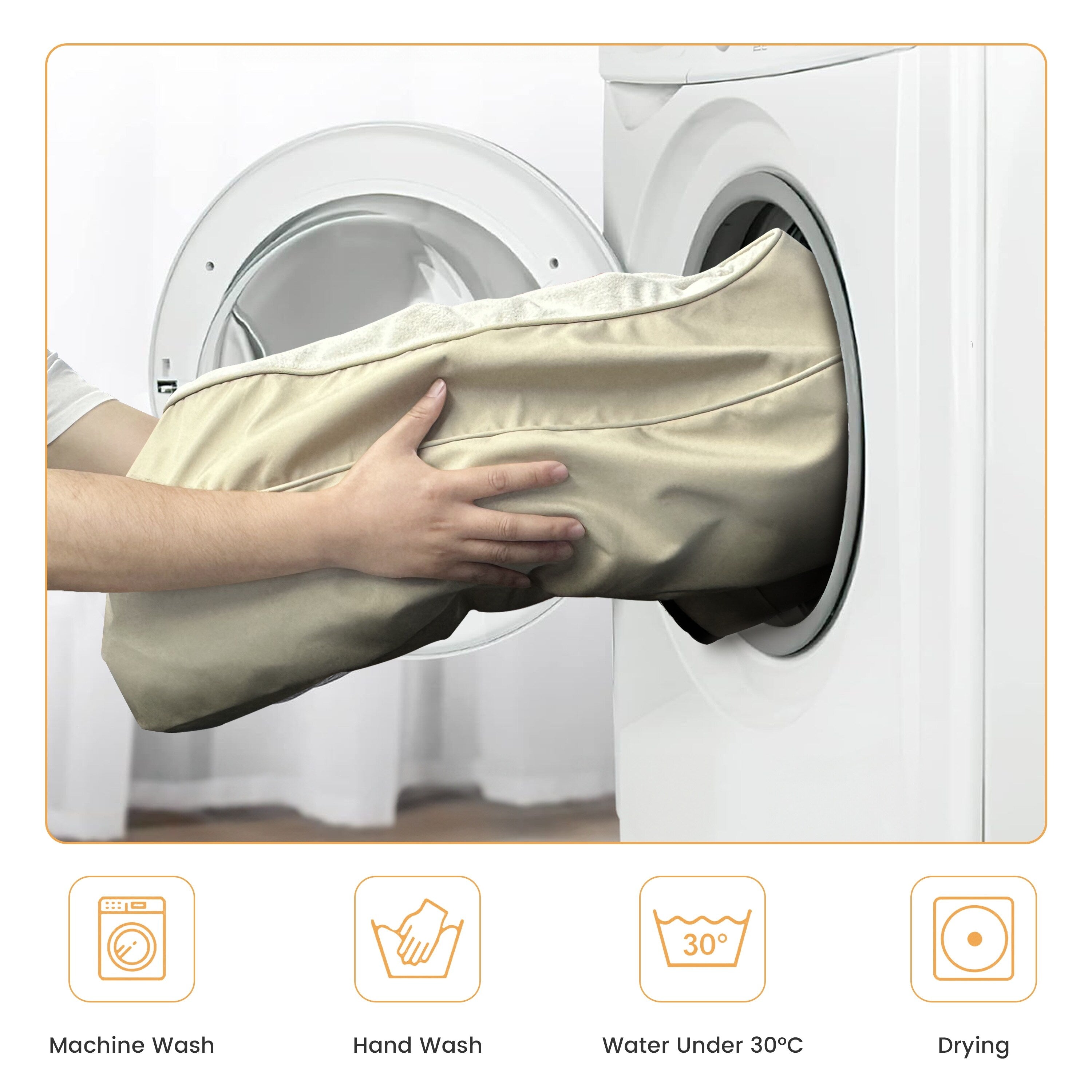 WOWMAX Lit orthopédique imperméable en mousse pour chien de grande taille